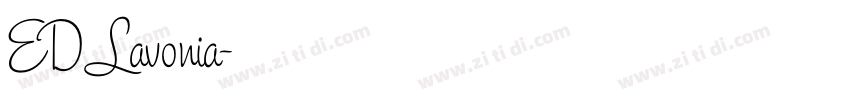 ED Lavonia字体转换
